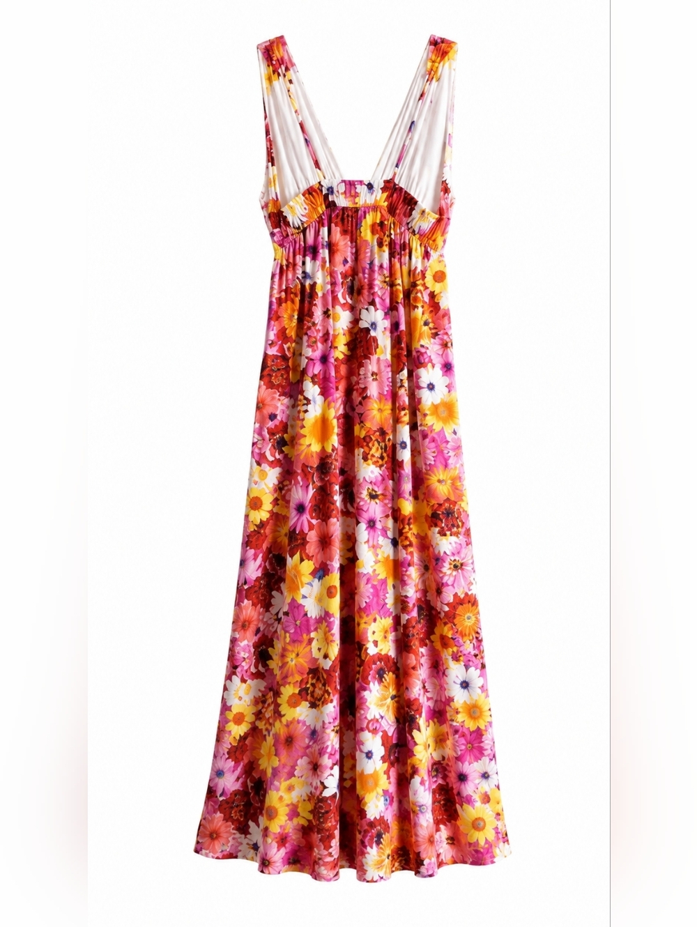 Buddy Love Zena Floral Maxi Dress NWT Sz. L Pink Yellow Boho Resort Glam Chic - Picture 5 of 13